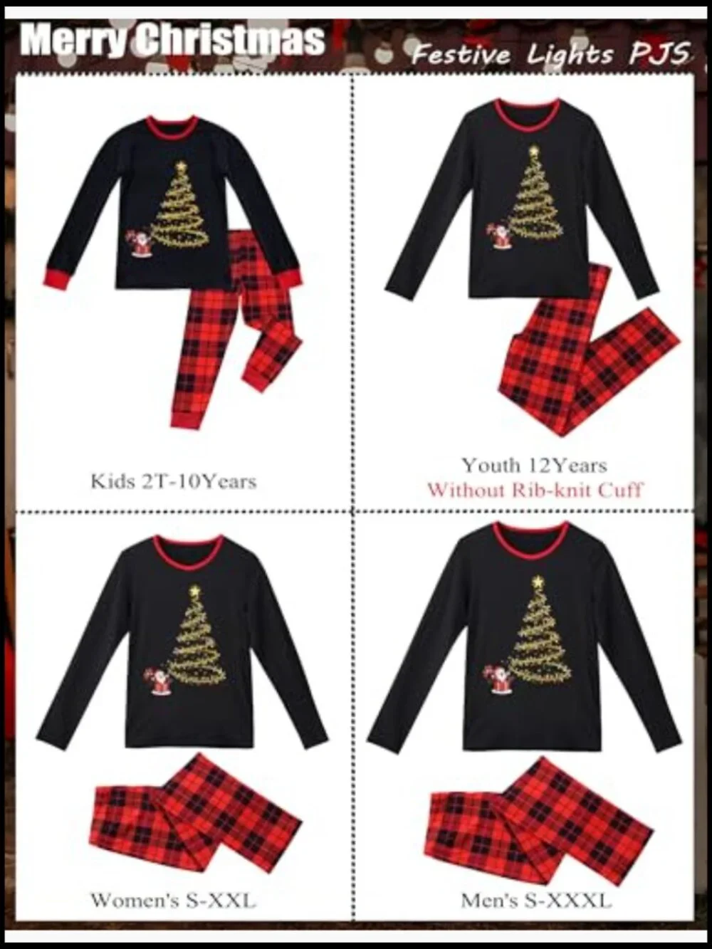 Long Sleeve Crew Neck Pajama Set with Pants, 100% Polyester